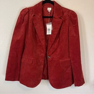 A New Day burnt orange corduroy blazer (size 10)